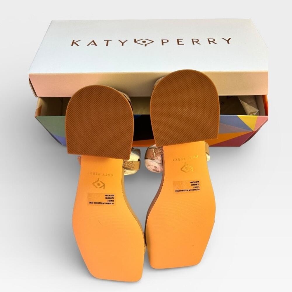 Katy Perry The Framing Low Heel Sandal Taupe Gold Metallic Size 10 New in Box! - Picture 8 of 8